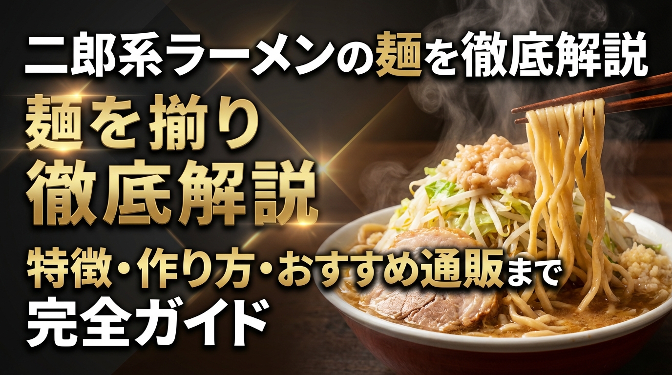 二郎系ラーメンの麺を徹底解説｜特徴・作り方・おすすめ通販まで完全ガイド