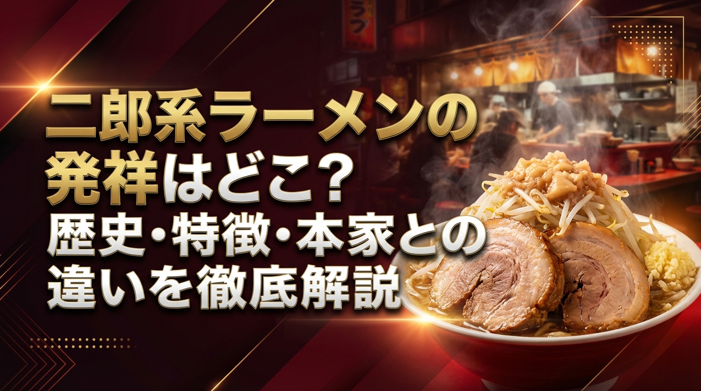 二郎系ラーメンの発祥はどこ?歴史・特徴・本家との違いを徹底解説