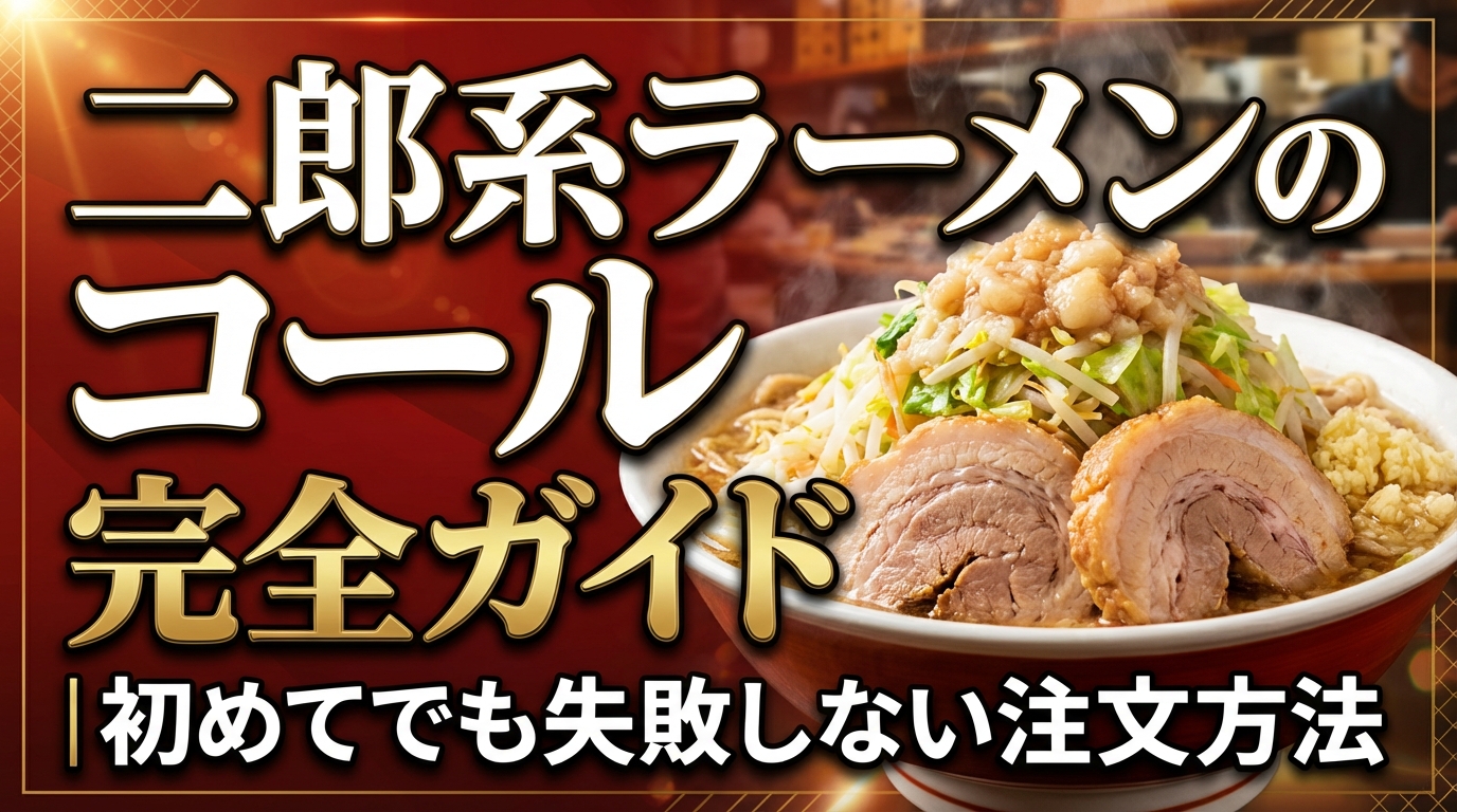 二郎系ラーメンのコール完全ガイド｜初めてでも失敗しない注文方法