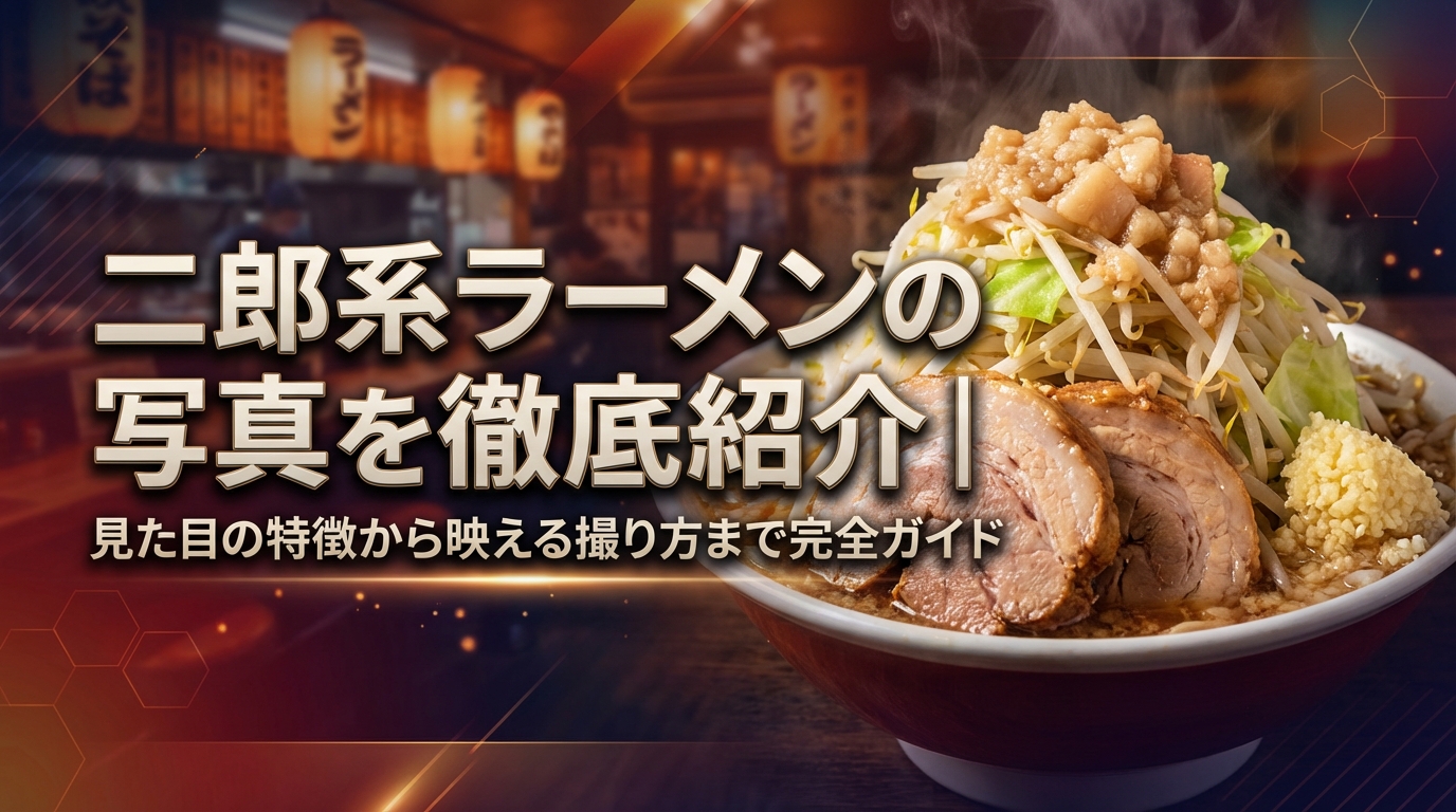 二郎系ラーメンの写真を徹底紹介｜見た目の特徴から映える撮り方まで完全ガイド