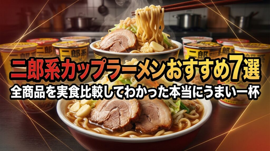 二郎系カップラーメンおすすめ7選｜全商品を実食比較してわかった本当にうまい一杯