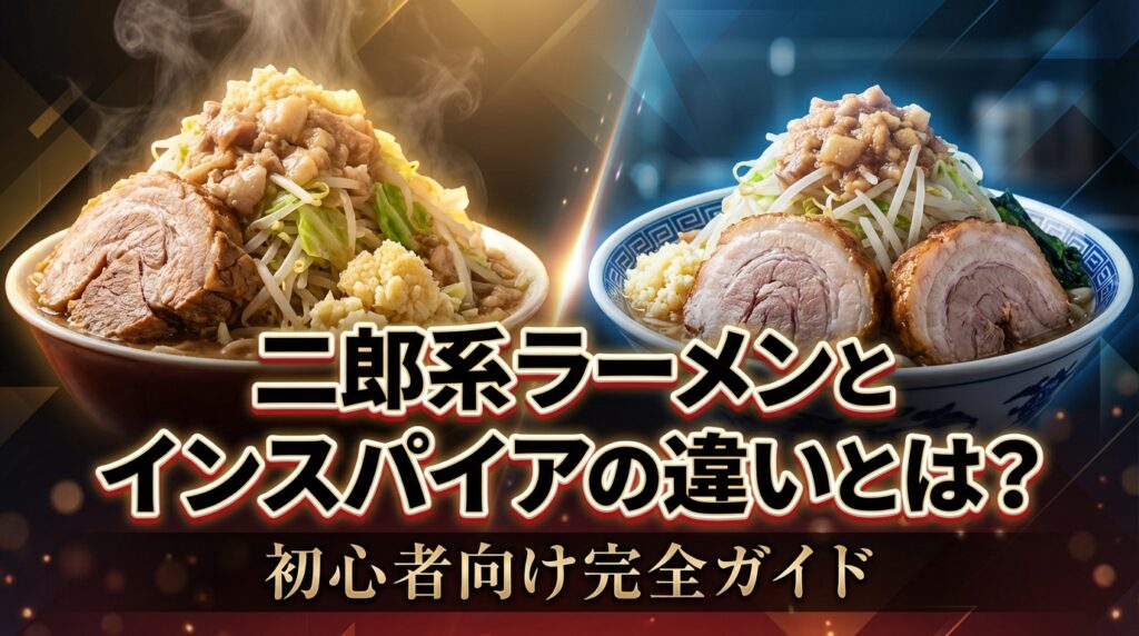 二郎系ラーメンとインスパイアの違いとは？初心者向け完全ガイド