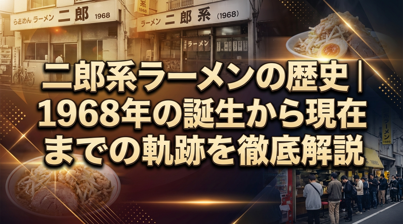 二郎系ラーメンの歴史|1968年の誕生から現在までの軌跡を徹底解説