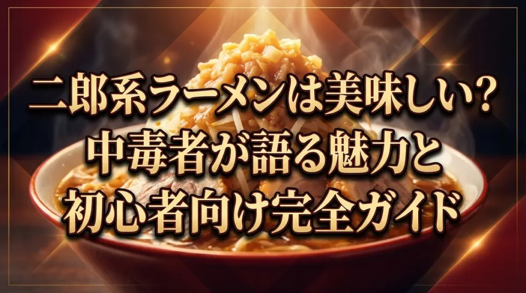 二郎系ラーメンは美味しい？中毒者が語る魅力と初心者向け完全ガイド