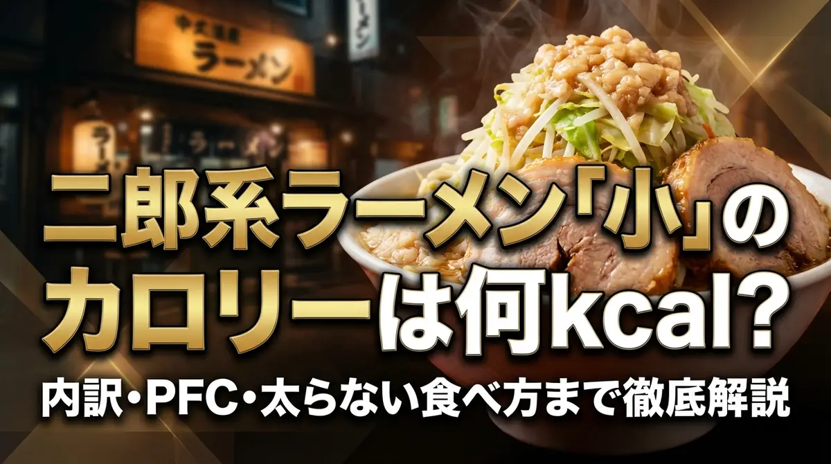 二郎系ラーメン「小」のカロリーは何kcal？内訳・PFC・太らない食べ方まで徹底解説
