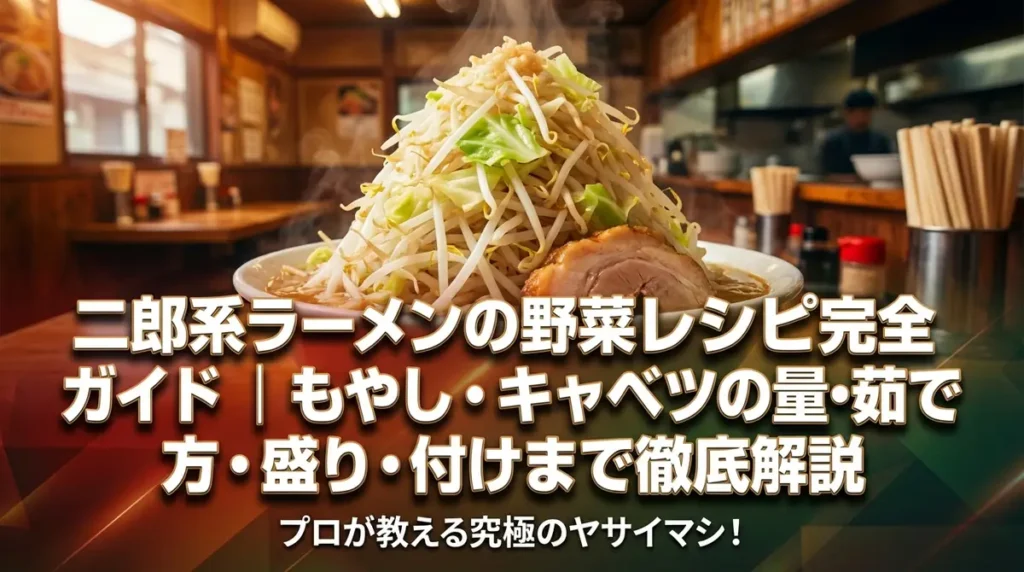 二郎系ラーメンの野菜レシピ完全ガイド｜もやし・キャベツの量・茹で方・盛り付けまで徹底解説
