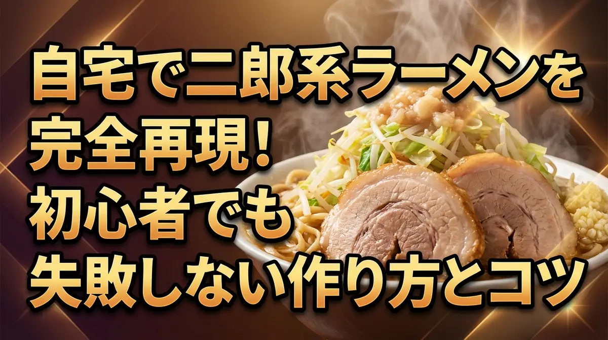 自宅で二郎系ラーメンを完全再現！初心者でも失敗しない作り方とコツ