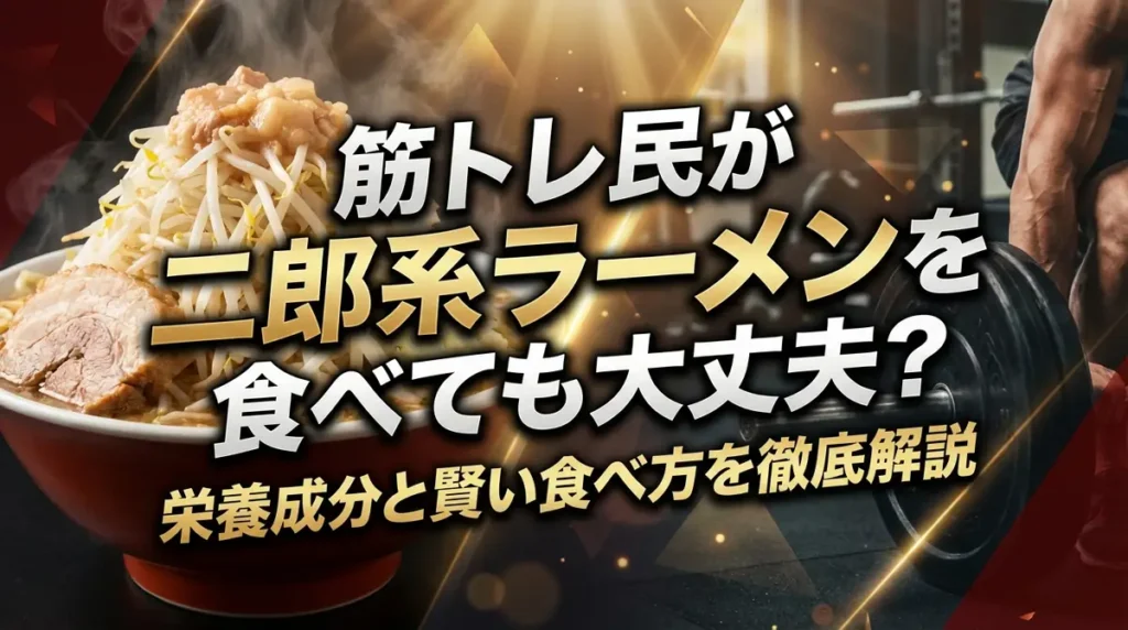 筋トレ民が二郎系ラーメンを食べても大丈夫？栄養成分と賢い食べ方を徹底解説