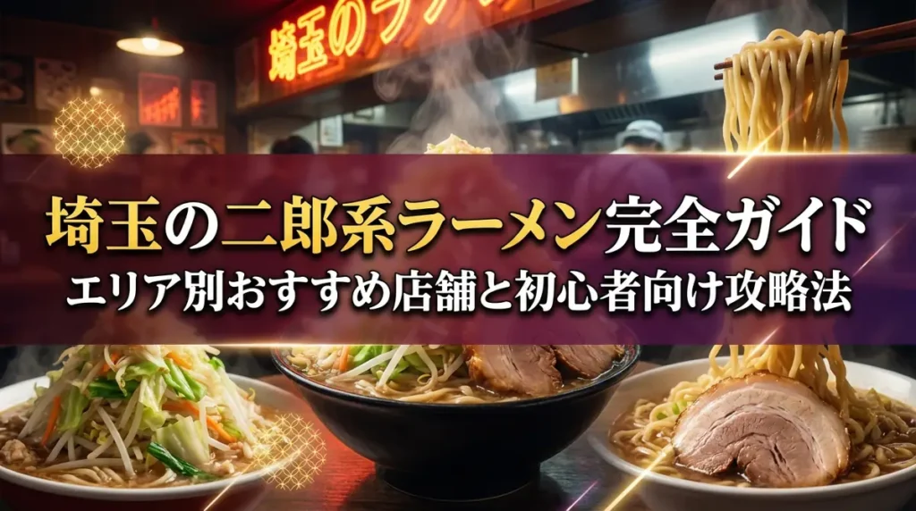 埼玉の二郎系ラーメン完全ガイド｜エリア別おすすめ店舗と初心者向け攻略法