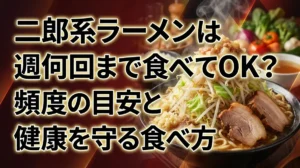 二郎系ラーメンは週何回まで食べてOK？頻度の目安と健康を守る食べ方